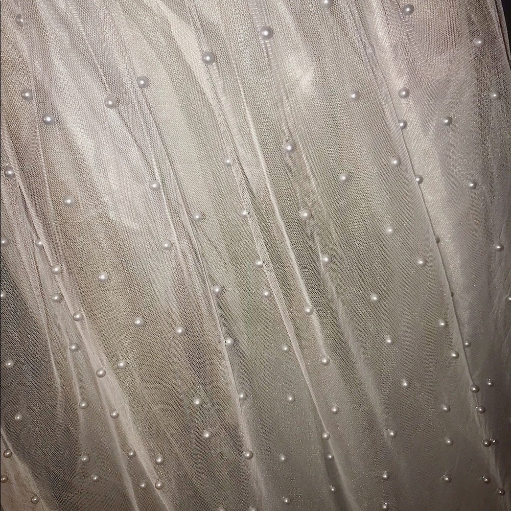 ASOS Silver & pearl tulle skirt